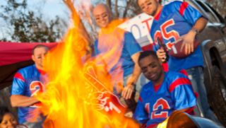 tailgate party with bluetooth tailgate speakers