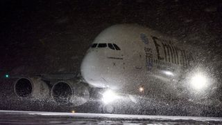 using bluetooth headphones on a plane while in snow