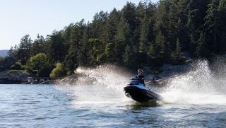 sea doo jet ski fling on water